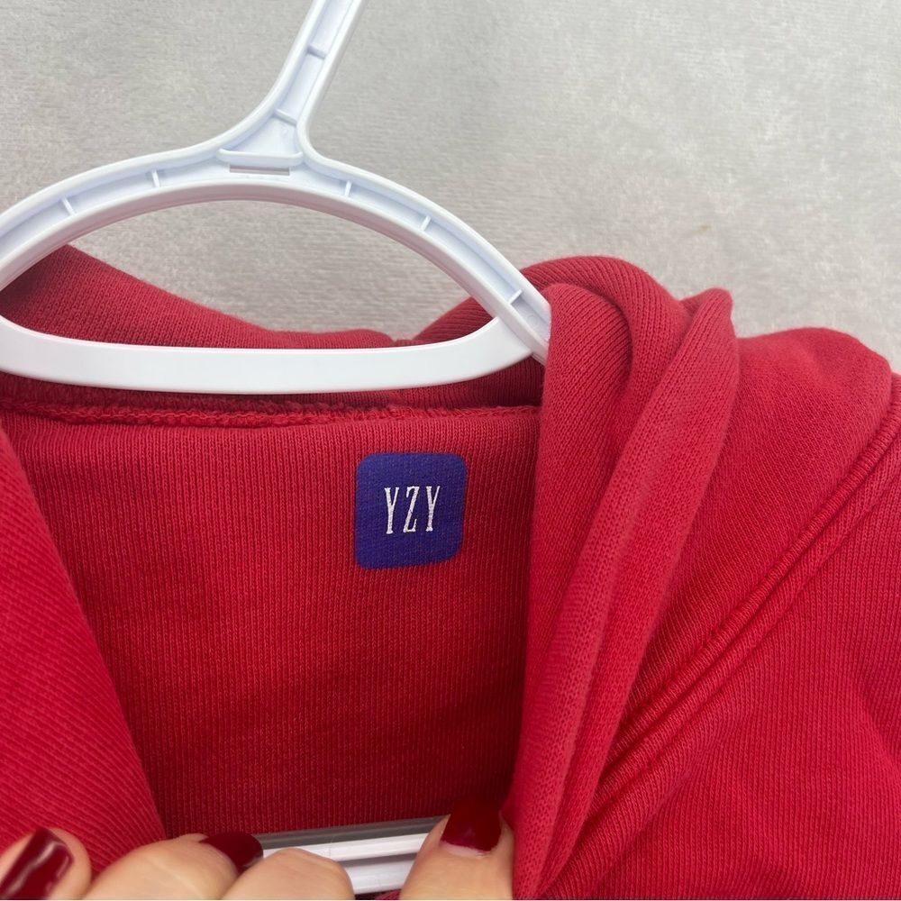 Yeezy kids boys girls red hoodie sweatshirt size small 6-7 pullover - Picture 10 of 10